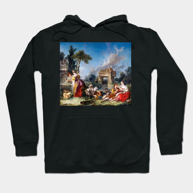 The Fountain of Love by Boucher Hoodie by academic-art